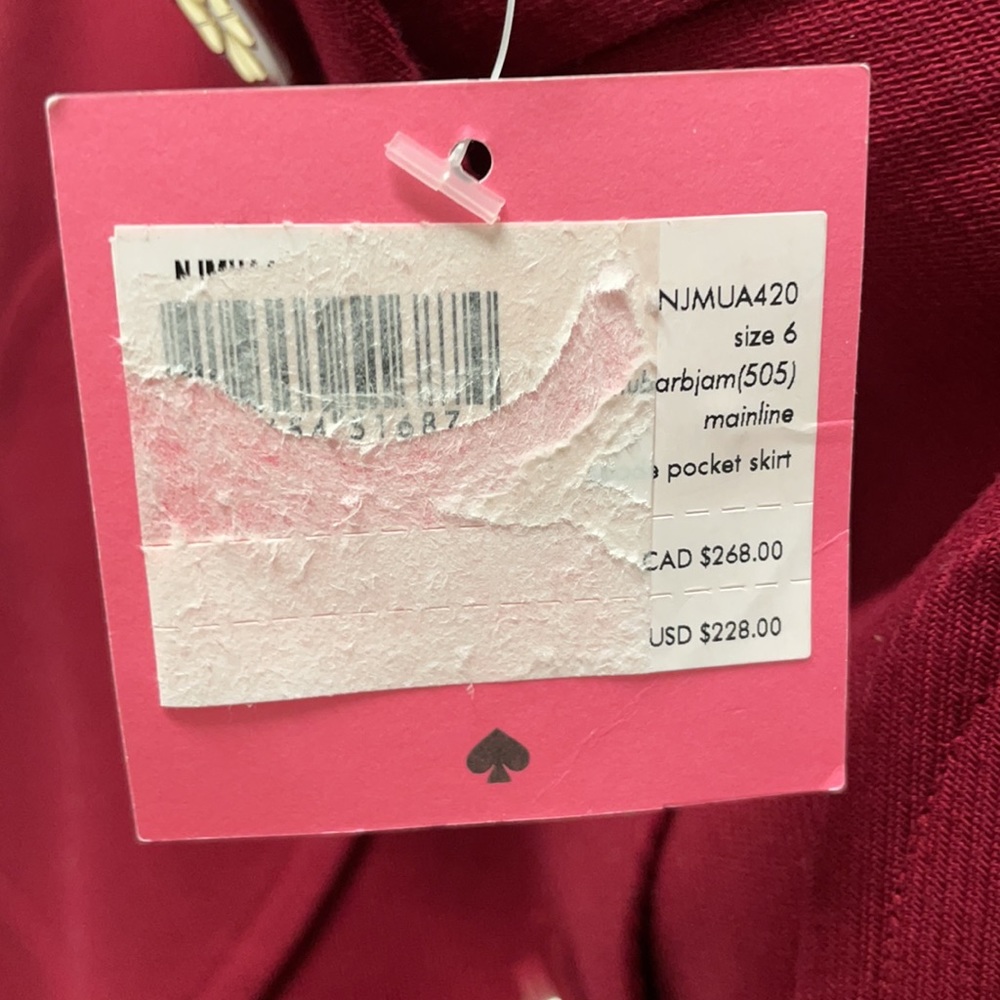 NWT Kate Spade Hearts Skirt - Picture 9 of 9